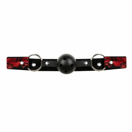 Bedroom Fantasies 8-delni bondage set od čipke i imitacije kože crveni