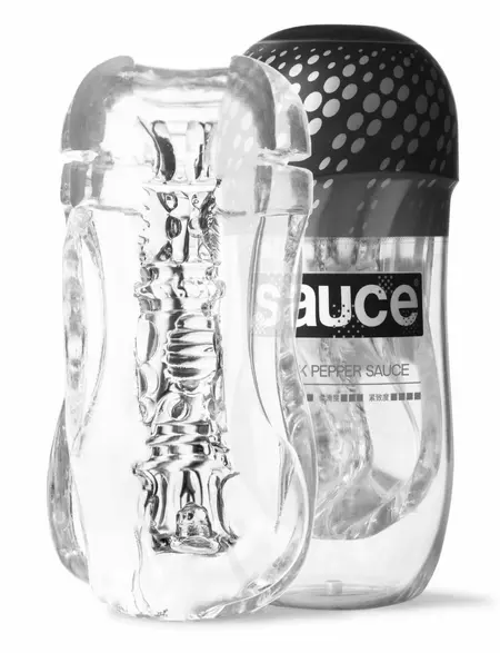 Sauce Black Pepper napredni masturbator za mašine, CyberSkin TPE, od 20 do 28 mm