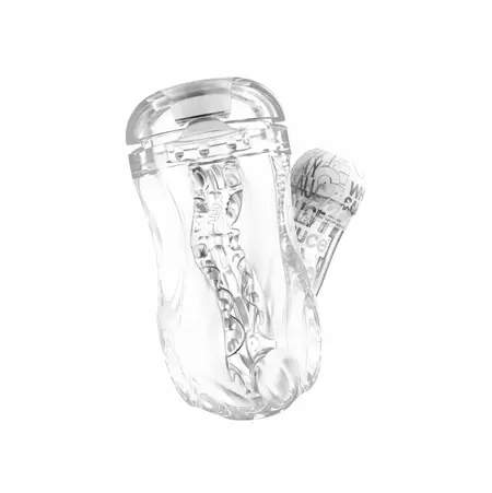 Sauce Cup Intimate Machine White - Dual-Sided, CyberSkin TPE, 28-33mm