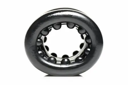 XR Brands Ball Stack anatomski rastezač mošnica od fleksibilnog crnog TPE materijala