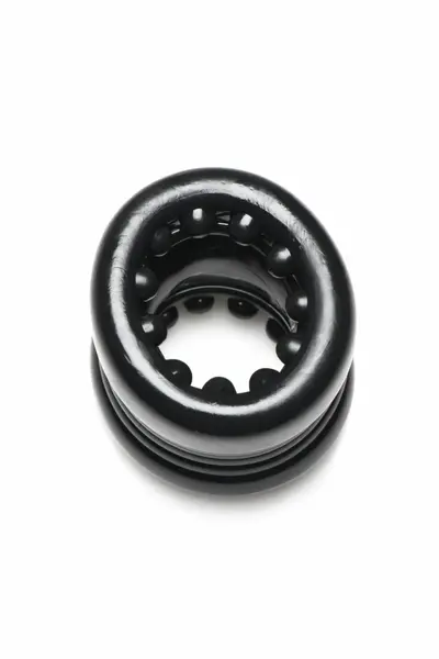 XR Brands Ball Stack anatomski rastezač mošnica od fleksibilnog crnog TPE materijala