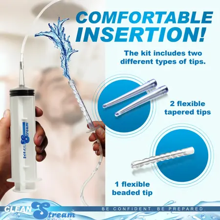 XR Brands Intimate Hygiene Syringe Set 150 ml with 3 Attachments