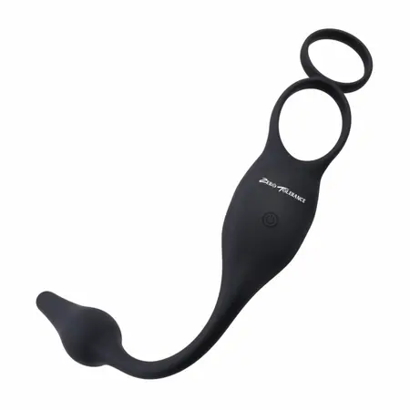 Evolved Novelties Plug & Tug crni silikonski sistem za dvostruku stimulaciju