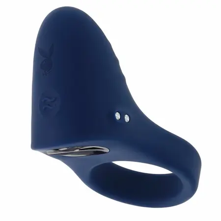 Playboy Pleasure Point Blue Vibrating Silicone Intimate Ring