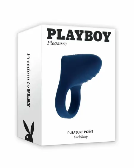 Playboy Pleasure Point Blue Vibrating Silicone Intimate Ring