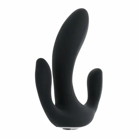 Playboy Triple Threat Black intimni stimulator sa više motora od silikona