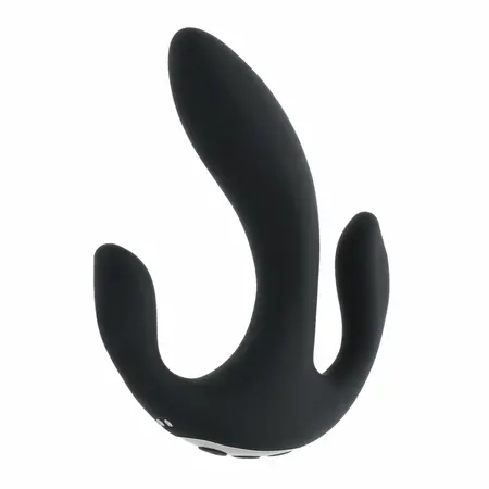 Playboy Triple Threat Black intimni stimulator sa više motora od silikona