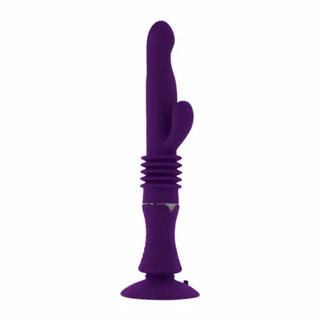 Playboy Hoppy Ending intimna mašina sa potiskom od ljubičastog silikona 22 cm