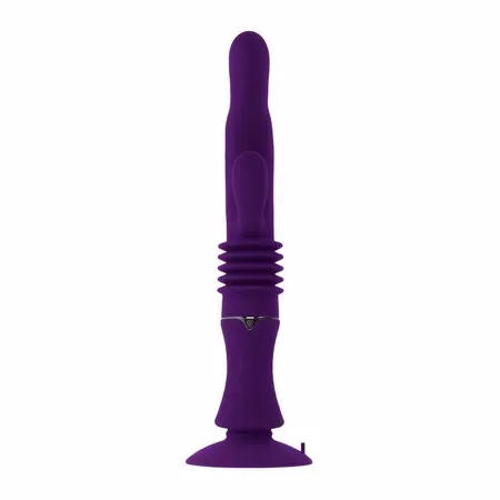 Playboy Hoppy Ending intimna mašina sa potiskom od ljubičastog silikona 22 cm