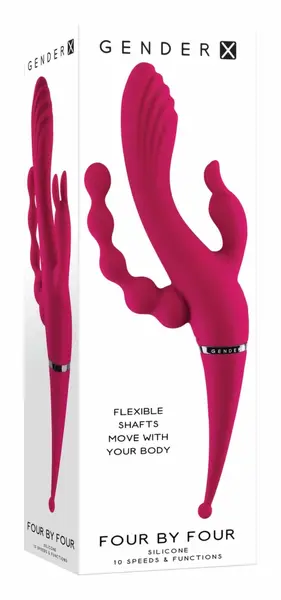 Evolved Novelties Four By Four Magenta intimna mašina 27.5cm
