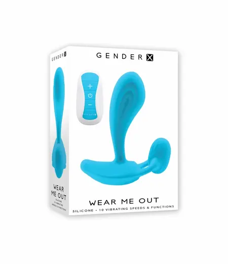 Evolved Novelties Wear Me Out vibrator sa dva motora tirkizni