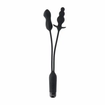 Evolved Novelties Double My Pleasure Black dualni motor intimni sistem