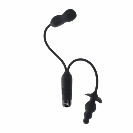 Evolved Novelties Double My Pleasure Black dualni motor intimni sistem
