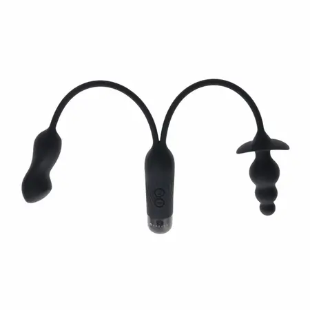 Evolved Novelties Double My Pleasure Black dualni motor intimni sistem