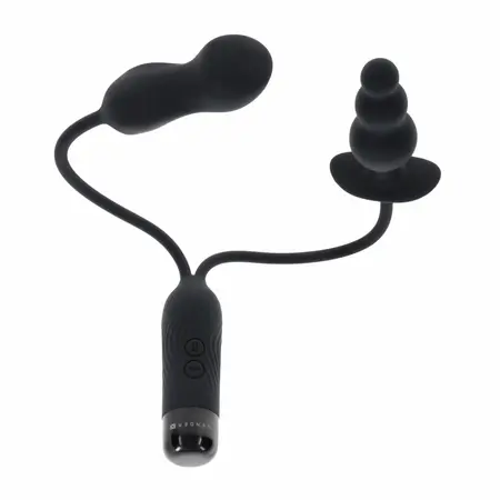 Evolved Novelties Double My Pleasure Black dualni motor intimni sistem