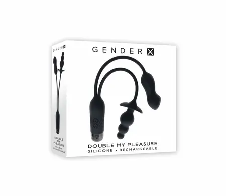 Evolved Novelties Double My Pleasure Black dualni motor intimni sistem