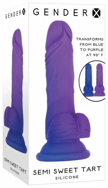 Evolved Novelties Semi Sweet Tart Silicone Model Color-Changing Blue-Purple