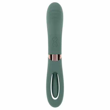 Evolved Novelties Chick Flick dvostrani silikonski vibrator zeleni