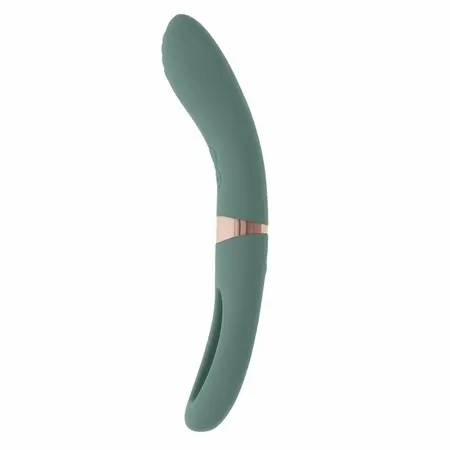 Evolved Novelties Chick Flick dvostrani silikonski vibrator zeleni