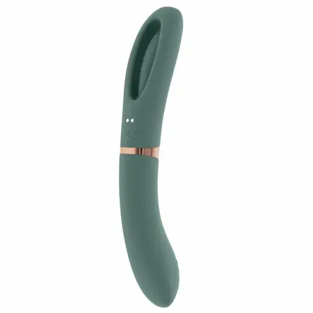 Evolved Novelties Chick Flick dvostrani silikonski vibrator zeleni