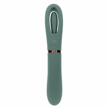 Evolved Novelties Chick Flick dvostrani silikonski vibrator zeleni