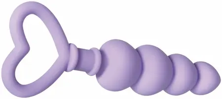 Evolved Novelties Sweet Treat silikonske kuglice u obliku srca, ljubičaste, 19 cm