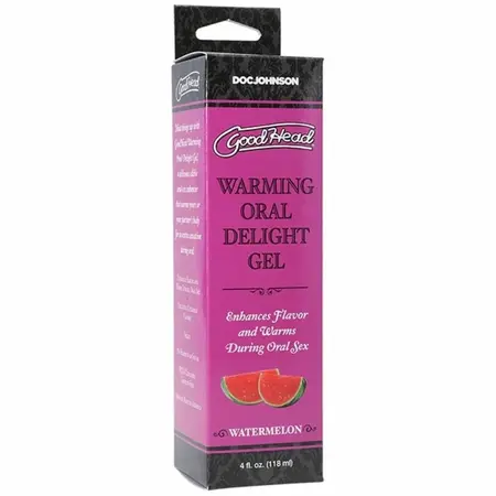 Doc Johnson GoodHead Warming Gel Watermelon 118ml jestivi gel sa efektom zagrevanja za intenzivniji užitak