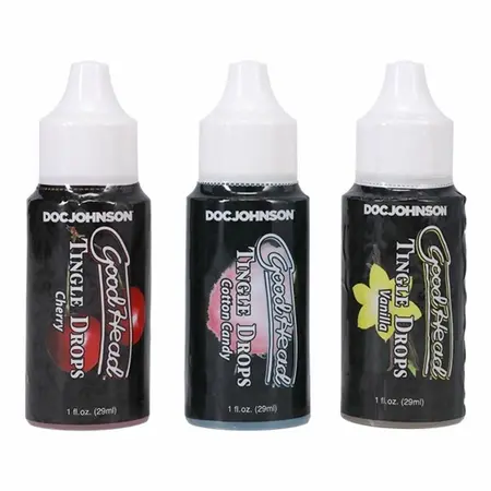 Doc Johnson GoodHead Tingle Drops Trio set za oralnu negu sa ukusima 3x29ml