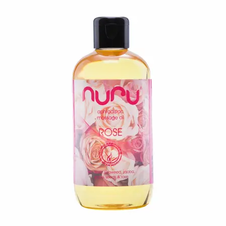 Nuru ulje za masažu sa mirisom ruže 250ml, hidratantna formula sa morskim algama