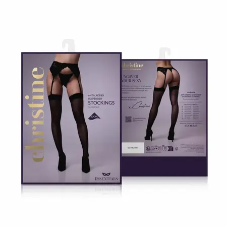 Glorious Anti-Ladder Stockings Black by Glorious - Durable Suspender-Ready Design