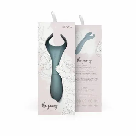 Bloom Peony dvostrani vibrator za parove zeleni vodootporni silikon