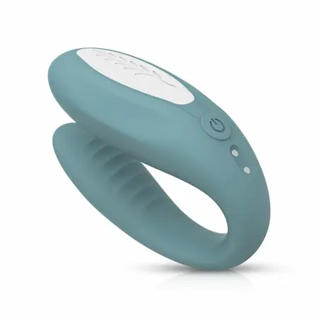 Bloom Jasmine C Shape vibrator zeleni, nežan silikon i senzorska kontrola prevlačenjem