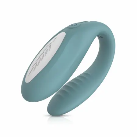 Bloom Jasmine C Shape vibrator zeleni, nežan silikon i senzorska kontrola prevlačenjem