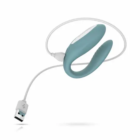 Bloom Jasmine C Shape vibrator zeleni, nežan silikon i senzorska kontrola prevlačenjem