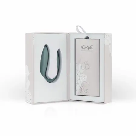 Bloom Jasmine C Shape vibrator zeleni, nežan silikon i senzorska kontrola prevlačenjem