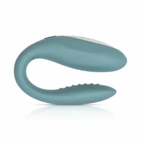 Bloom Jasmine C Shape vibrator zeleni, nežan silikon i senzorska kontrola prevlačenjem