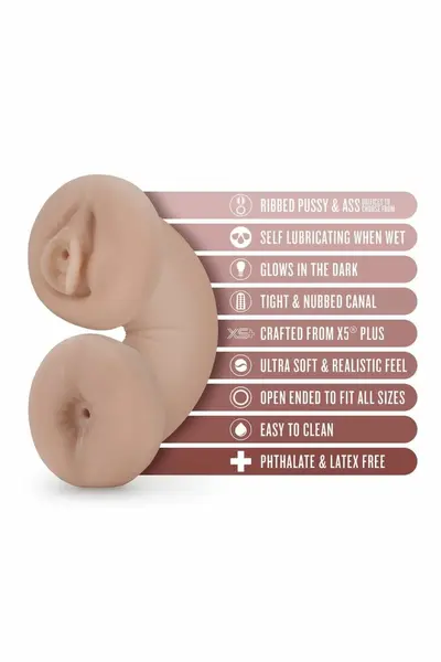 Blush Tasha Glow In The Dark intimni rukav bež X5® Plus 18 cm