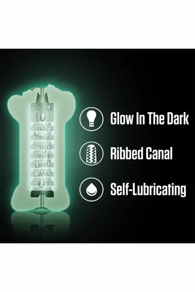 Blush Tasha Glow In The Dark intimni rukav bež X5® Plus 18 cm