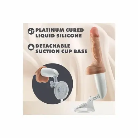 Blush Novelties Dr. Hammer Beige intimna mašina sa potiskom 17.7 cm