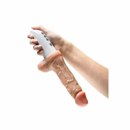 Blush Novelties Dr. Hammer Beige intimna mašina sa potiskom 17.7 cm