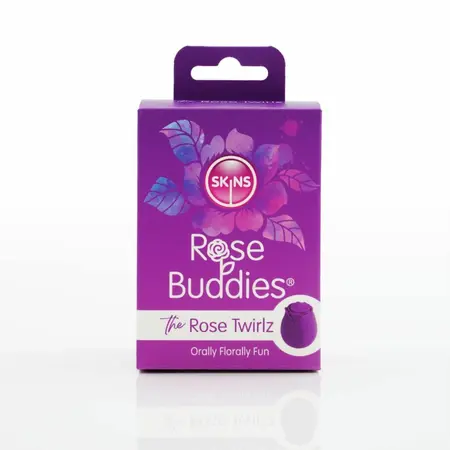 Skins Rose Buddies The Rose Twirlz kompaktni silikonski vibrator roze