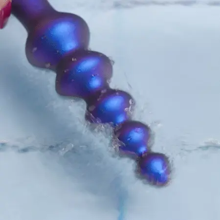 Hueman Galaxy Force crni vibrirajući analni čep sa kuglicama na daljinsko upravljanje