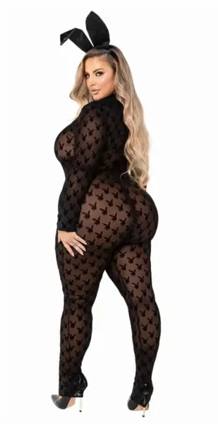 Playboy Lingerie Bunny seksi komplet od dva dela sa kultnim logom u crnoj boji