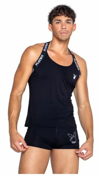 Playboy Men’s Tuxedo Modal Boxer Black - Elegant Soft-Fit Underwear