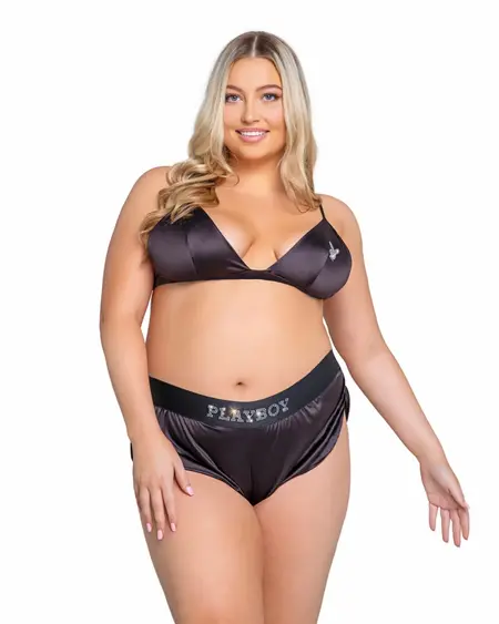 Playboy Lingerie Sparkling Bunny komplet, sjajni dvodelni set za maksimalnu udobnost S/M