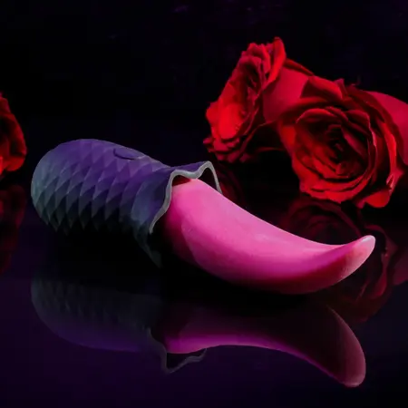 Evolved Tongue Teaser Silikonski Vibrirajući Uređaj Vodootporan USB Roze