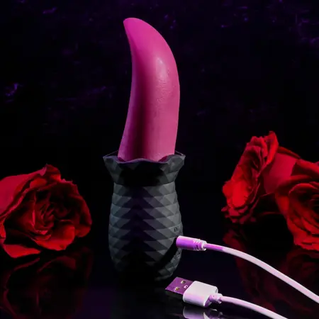 Evolved Tongue Teaser Silikonski Vibrirajući Uređaj Vodootporan USB Roze