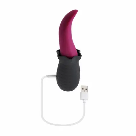 Evolved Tongue Teaser Silikonski Vibrirajući Uređaj Vodootporan USB Roze