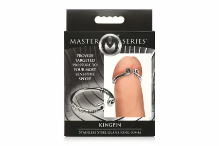 XR Brands Stainless Steel Glans Ring Silver - Precision Comfort Fit