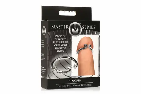 XR Brands Stainless Steel Glans Ring Silver - Precision Comfort Fit